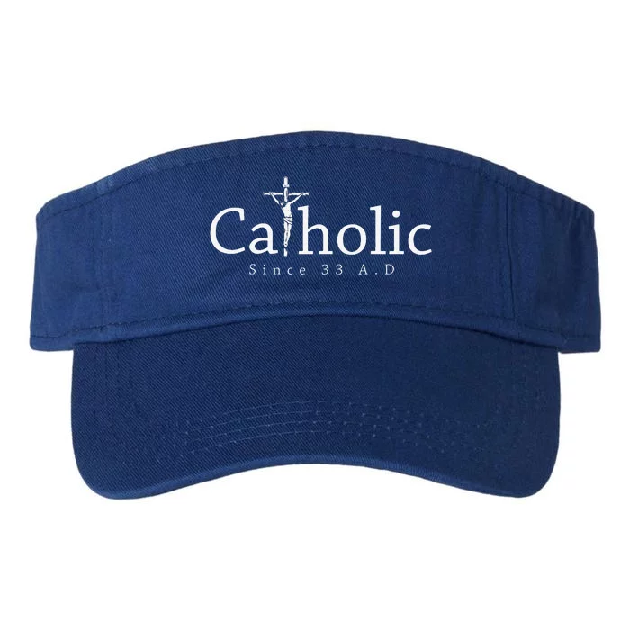 Catholic Since 33 AD Crucifix Jesus Eucharist Christianity Valucap Bio-Washed Visor