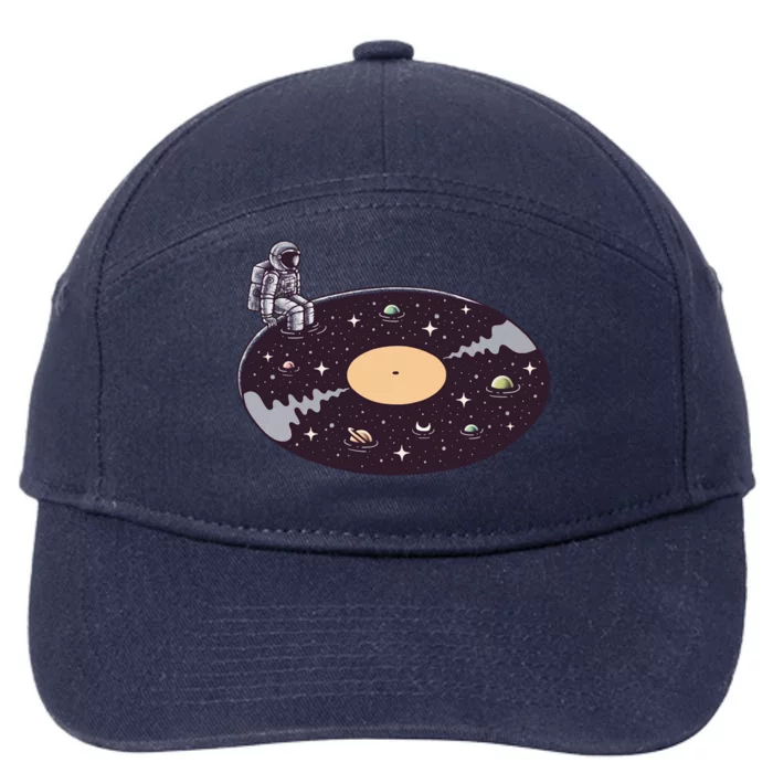 Cosmic Sound Astronaut Music Lover Gift 7-Panel Snapback Hat