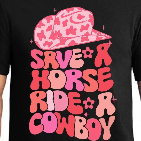 Cowgirl Save A Horse Ride A Cowboy Rodeo Western Country Pajama Set