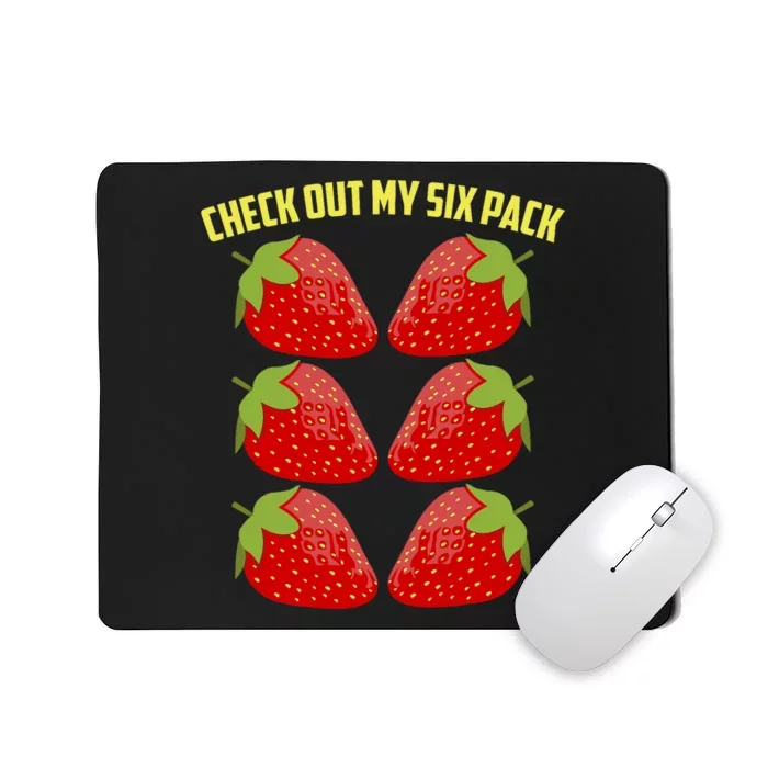 Cool Strawberry Art For Strawberry Fruit Lover Check Out My Six Pack Mousepad