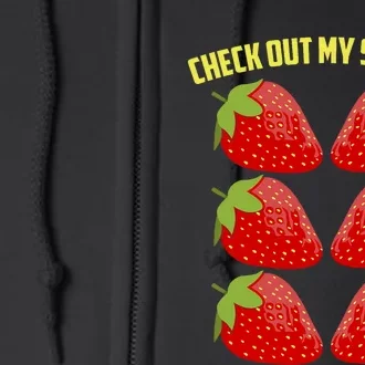 Cool Strawberry Art For Strawberry Fruit Lover Check Out My Six Pack Full Zip Hoodie