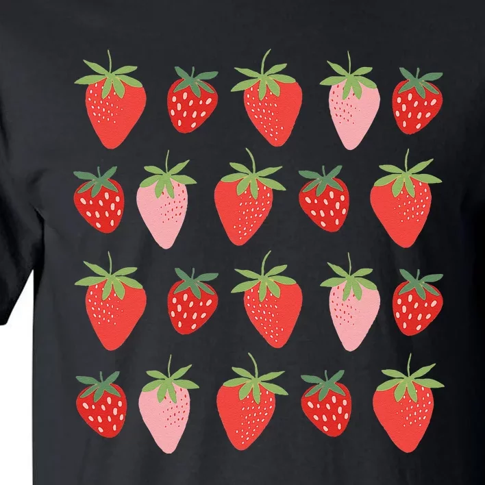 Cute Strawberry Apparel Lover Summer Tall T-Shirt