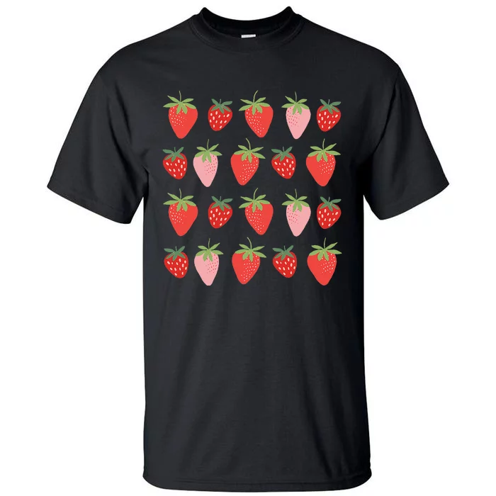 Cute Strawberry Apparel Lover Summer Tall T-Shirt