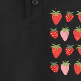 Cute Strawberry Apparel Lover Summer Dry Zone Grid Performance Polo