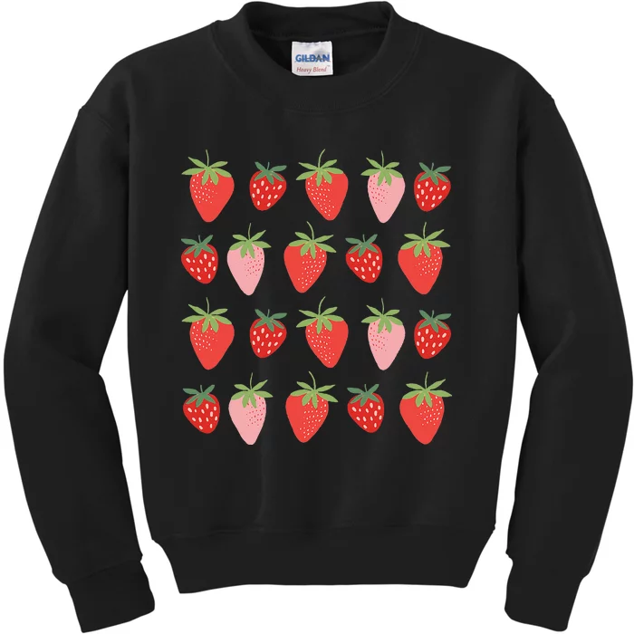 Cute Strawberry Apparel Lover Summer Kids Sweatshirt