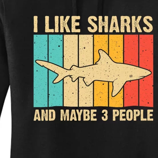 Cool Shark Art For Shark Related Shark Lover Women's Pullover Hoodie