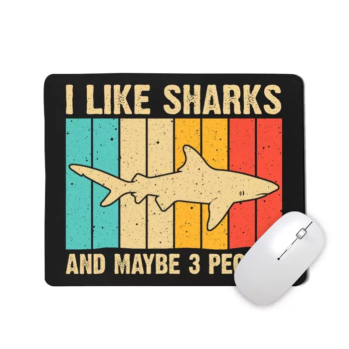 Cool Shark Art For Shark Related Shark Lover Mousepad