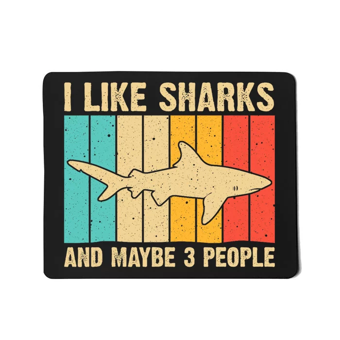 Cool Shark Art For Shark Related Shark Lover Mousepad