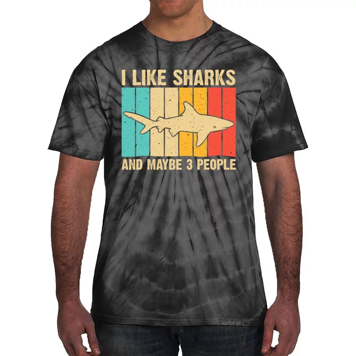 Cool Shark Art For Shark Related Shark Lover Tie-Dye T-Shirt