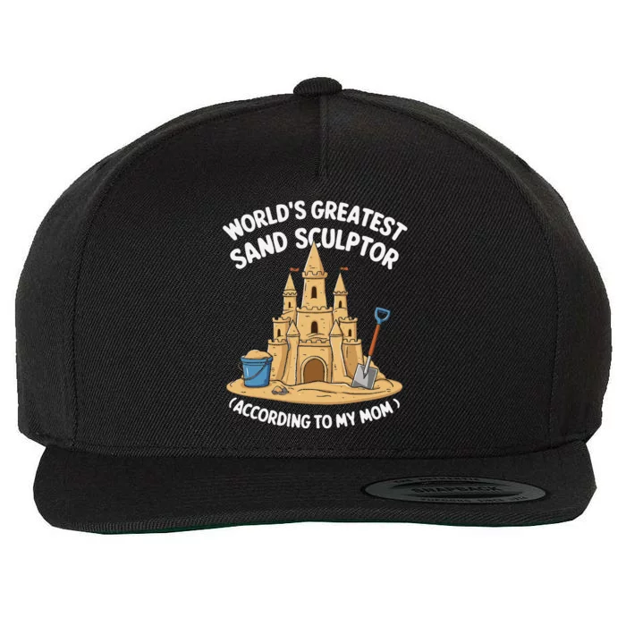 Creative Sandcastle Art Sculpture Beach Fun Sculpting Wool Snapback Cap