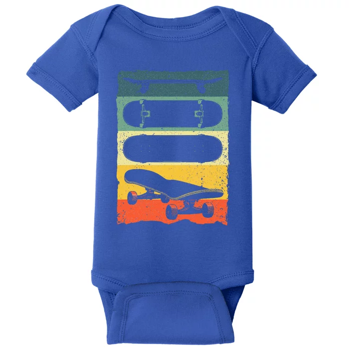 Cool Skateboard Art For Skateboarding Skateboarder Baby Bodysuit