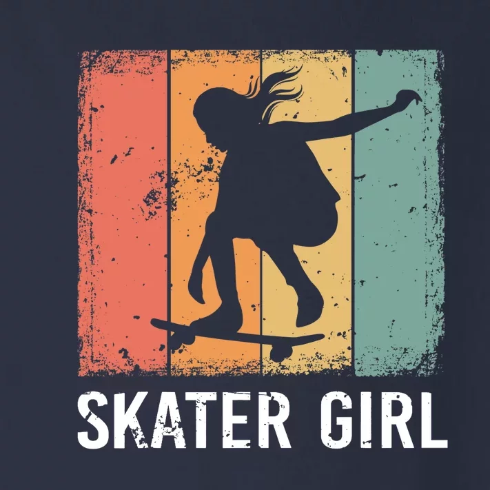 Cool Skater Art Wo Girls Skateboarding Skateboard Skating Toddler Long Sleeve Shirt