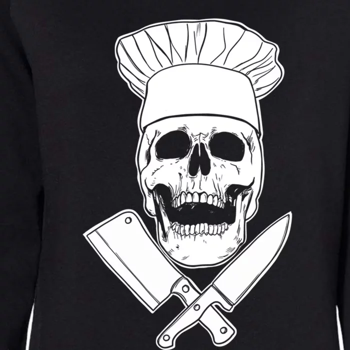 Chef Skull And Crossbones Knives Funny Culinary Chef Gift Womens California Wash Sweatshirt