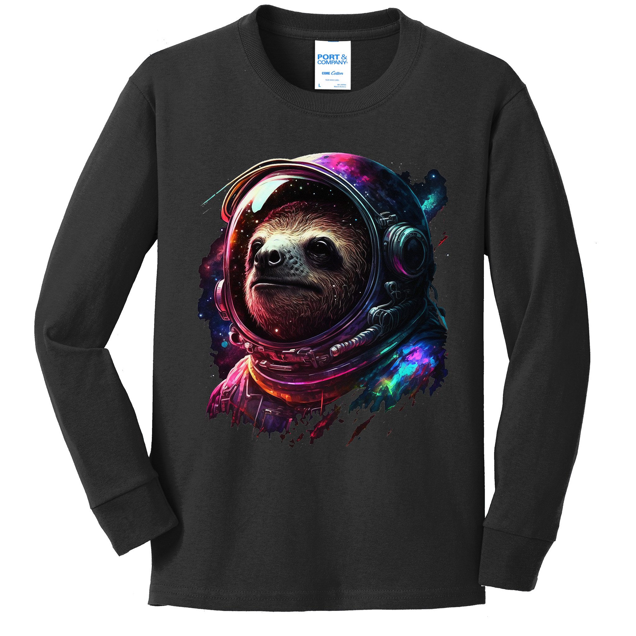 sloth wearing a space suit