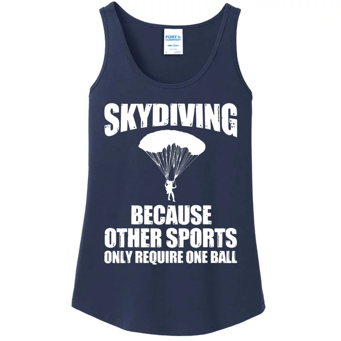 Cool Skydiving Art For Men Women Skydive Parachute Skydiver Ladies Essential Tank