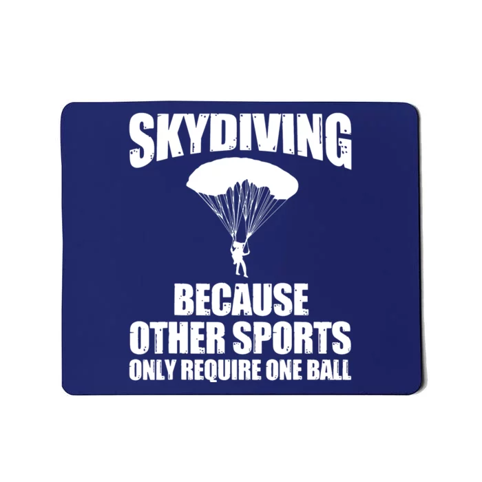 Cool Skydiving Art For Men Women Skydive Parachute Skydiver Mousepad