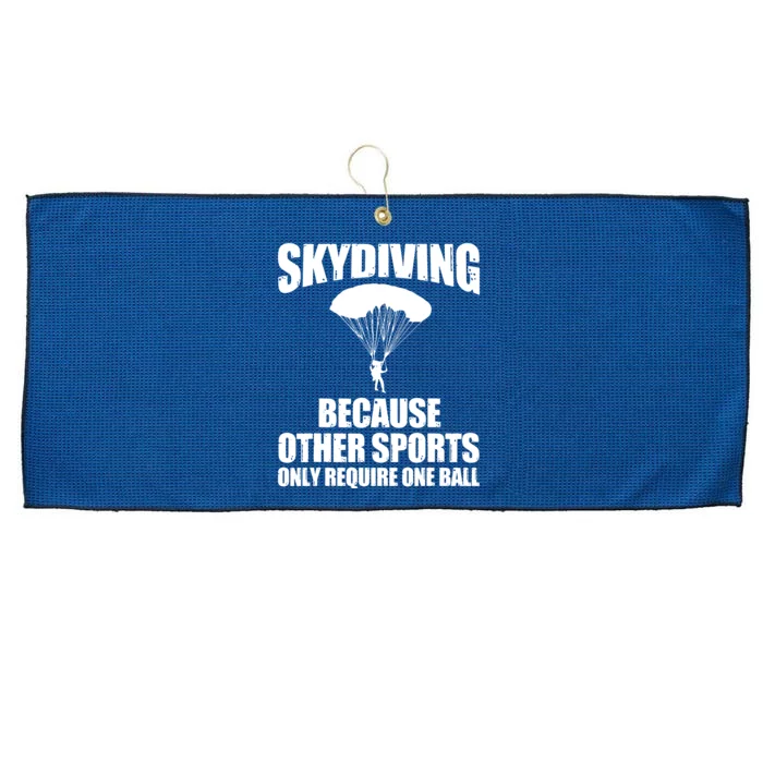 Cool Skydiving Art For Men Women Skydive Parachute Skydiver Large Microfiber Waffle Golf Towel