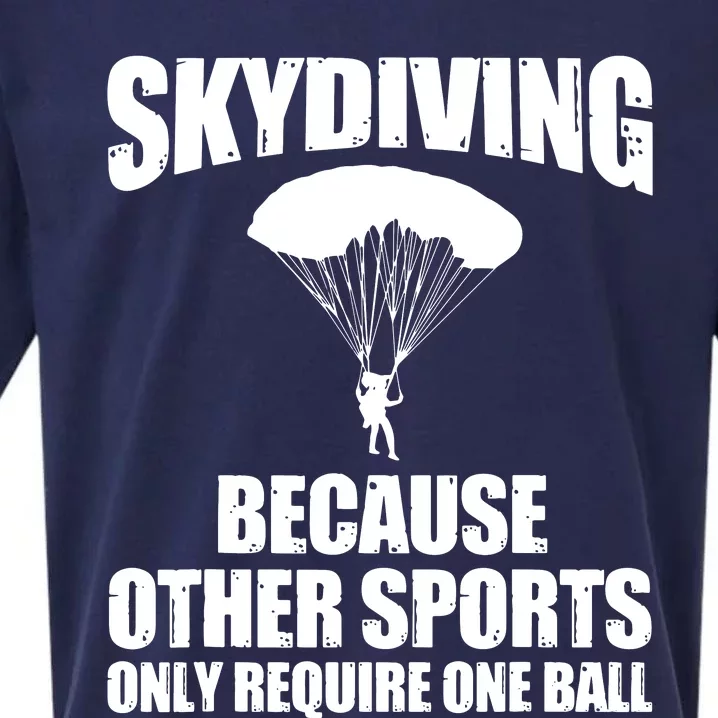 Cool Skydiving Art For Men Women Skydive Parachute Skydiver Sueded Cloud Jersey T-Shirt