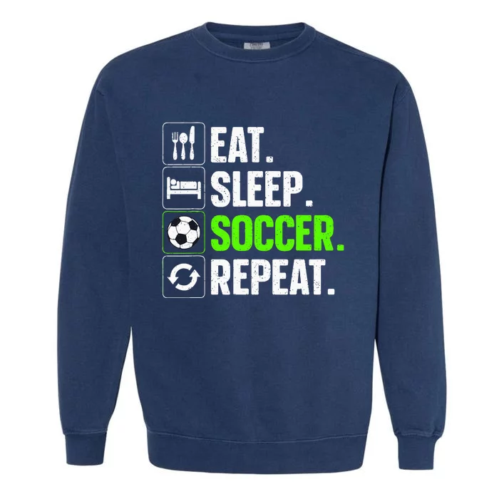 Cool Soccer Art For Women Team Sport Soccer Player Garment-Dyed Sweatshirt