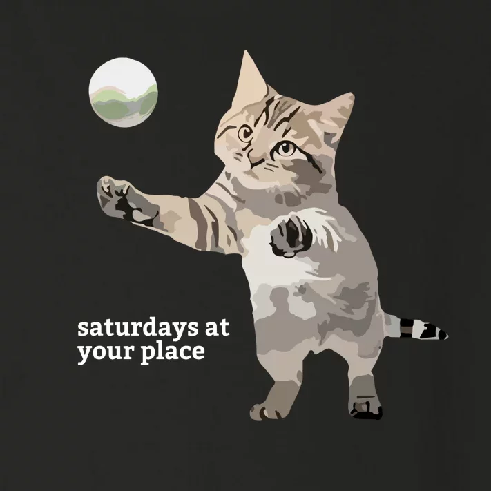 Cat Saturday At Your Place Toddler Long Sleeve Shirt