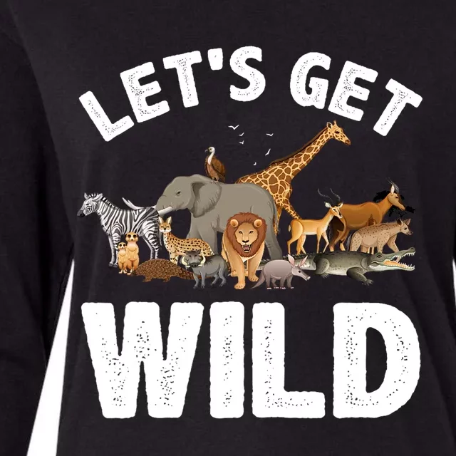 Cool Safari Animal For Men Women Zoo Jungle Wildlife Lover Womens Cotton Relaxed Long Sleeve T-Shirt