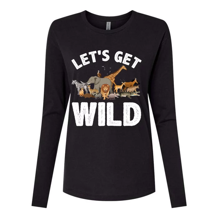 Cool Safari Animal For Men Women Zoo Jungle Wildlife Lover Womens Cotton Relaxed Long Sleeve T-Shirt