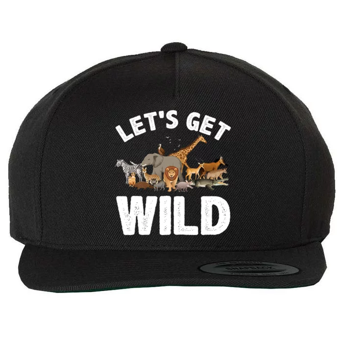 Cool Safari Animal For Men Women Zoo Jungle Wildlife Lover Wool Snapback Cap