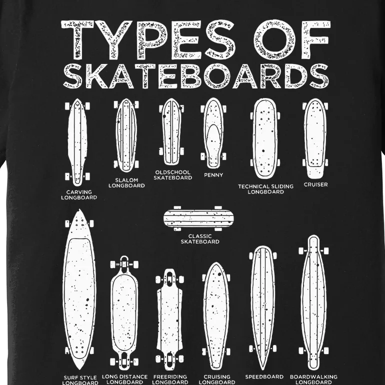 Cool Skateboard Art For Skateboarding Lovers Premium T-Shirt