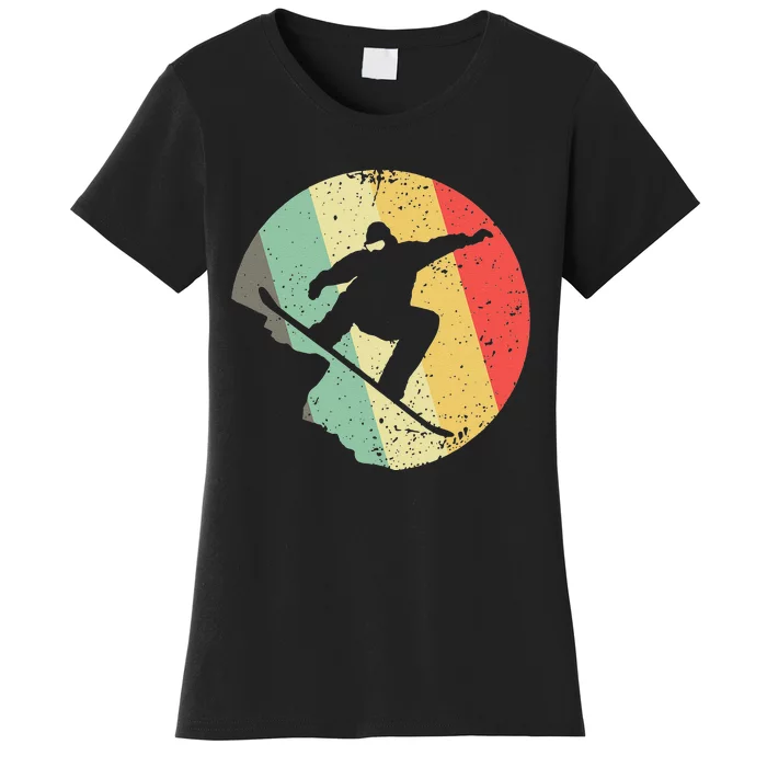 Cool Snowboarding Art Dad Father Snowboard Snowboarder Women's T-Shirt