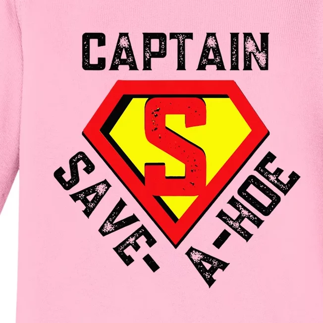 Captain Save A Hoe Rusty Baby Long Sleeve Bodysuit