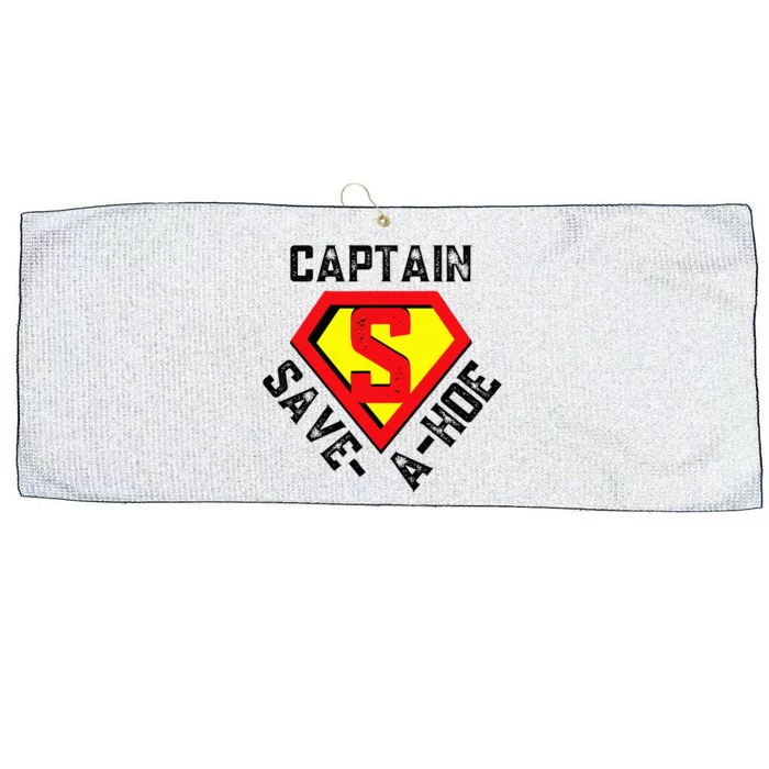 Captain Save A Hoe Rusty Large Microfiber Waffle Golf Towel