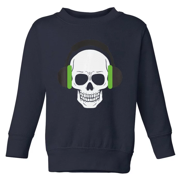 Cute Spooky And Funny SKULL Halloweens Premium Toddler Sweatshirt