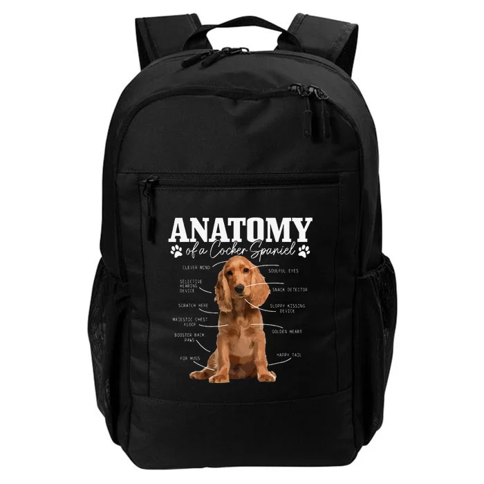 Cocker Spaniel Anatomy Funny Cute Dog Cocker Spaniel Mom Dad Daily Commute Backpack