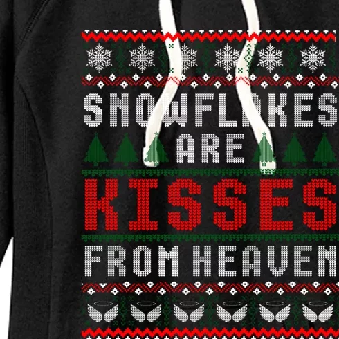 Christmas Snowflakes Are From Heaven Ugly Sweater Gift Women's Fleece Hoodie