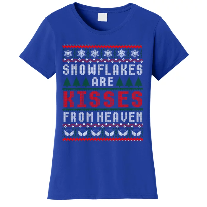 Christmas Snowflakes Are From Heaven Ugly Sweater Gift Women's T-Shirt