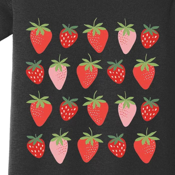 Cute Strawberry Apparel Lover Summer Baby Bodysuit