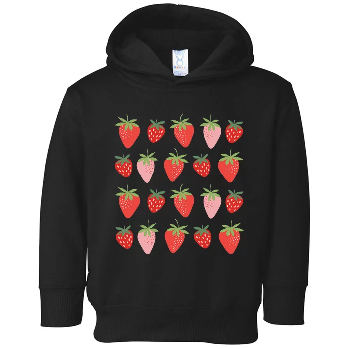 Cute Strawberry Apparel Lover Summer Toddler Hoodie