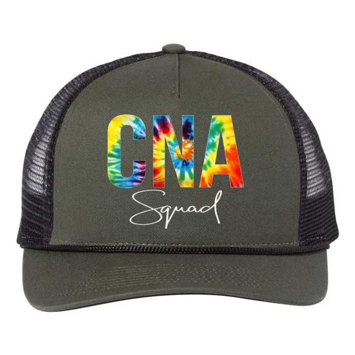 CNA Squad Appreciation Day Tie Dye For Women For Work Retro Rope Trucker Hat Cap