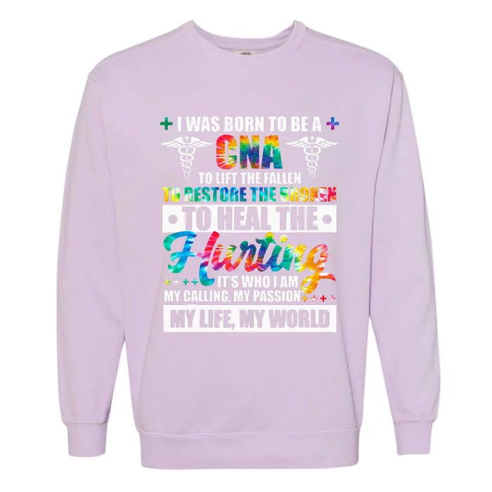 CNA Squad Appreciation Day Tie Dye For Women For Work Garment-Dyed Sweatshirt