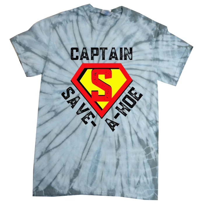 Captain Save A Hoe Rusty Vintage Funny Retro Tie-Dye T-Shirt