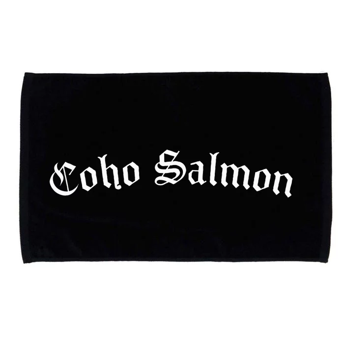 Coho Salmon Are Cool Microfiber Hand Towel