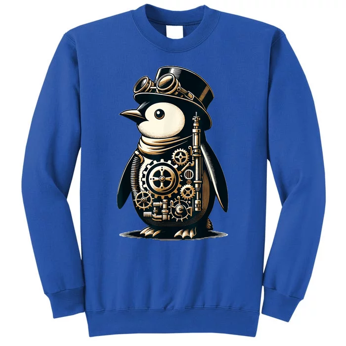 Cool Steampunk Aesthetic Penguin Lover Vintage Penguin Tall Sweatshirt