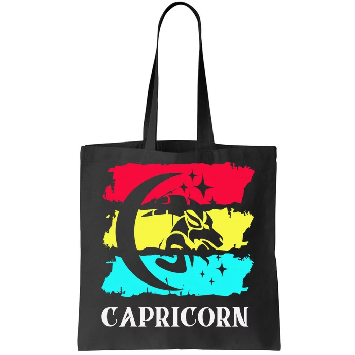 Capricorn Symbol Astrology Zodiac Sea Goat Star Sign Tote Bag