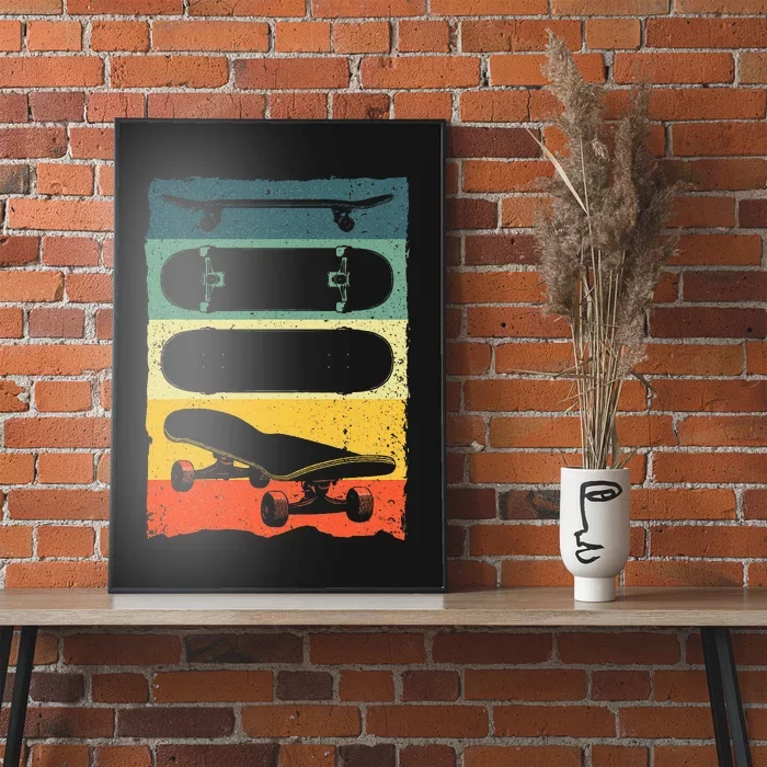 Cool Skateboard Art Skateboarding Skateboarder Poster