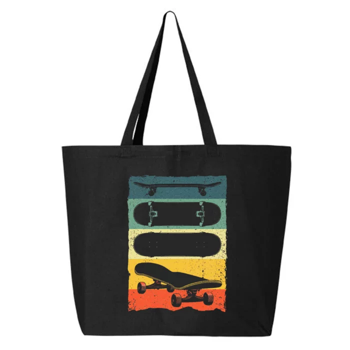 Cool Skateboard Art Skateboarding Skateboarder 25L Jumbo Tote