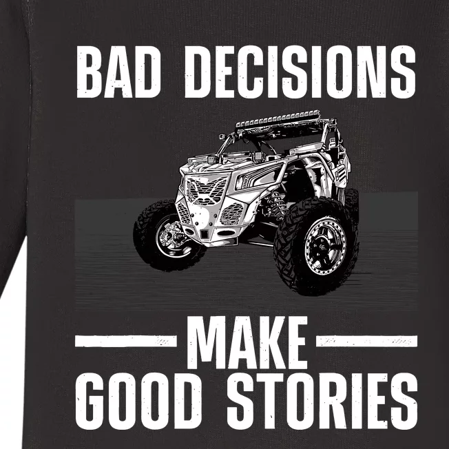 Cute Sxs Art For Utv Off Road Vehicle Sxs Lover Baby Long Sleeve Bodysuit