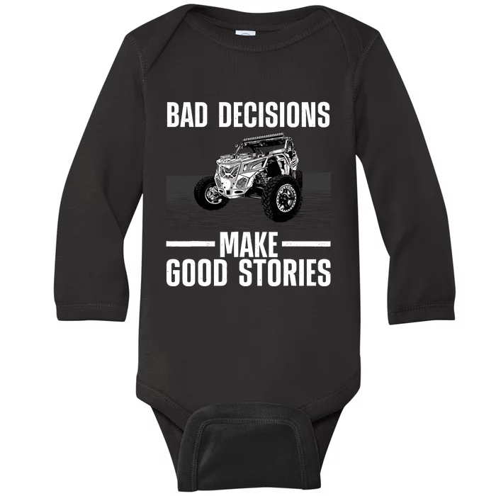 Cute Sxs Art For Utv Off Road Vehicle Sxs Lover Baby Long Sleeve Bodysuit