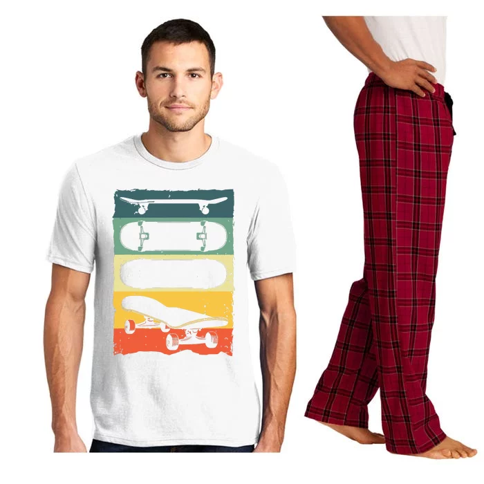 Cool Skateboard Art For Women Skateboarding Skateboarder Pajama Set