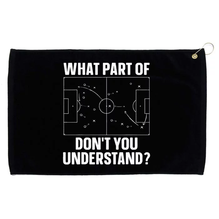 Cool Soccer Art For Football Sport Soccer Coach Grommeted Golf Towel