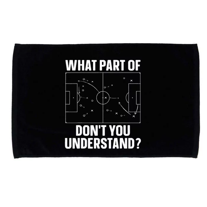 Cool Soccer Art For Football Sport Soccer Coach Microfiber Hand Towel